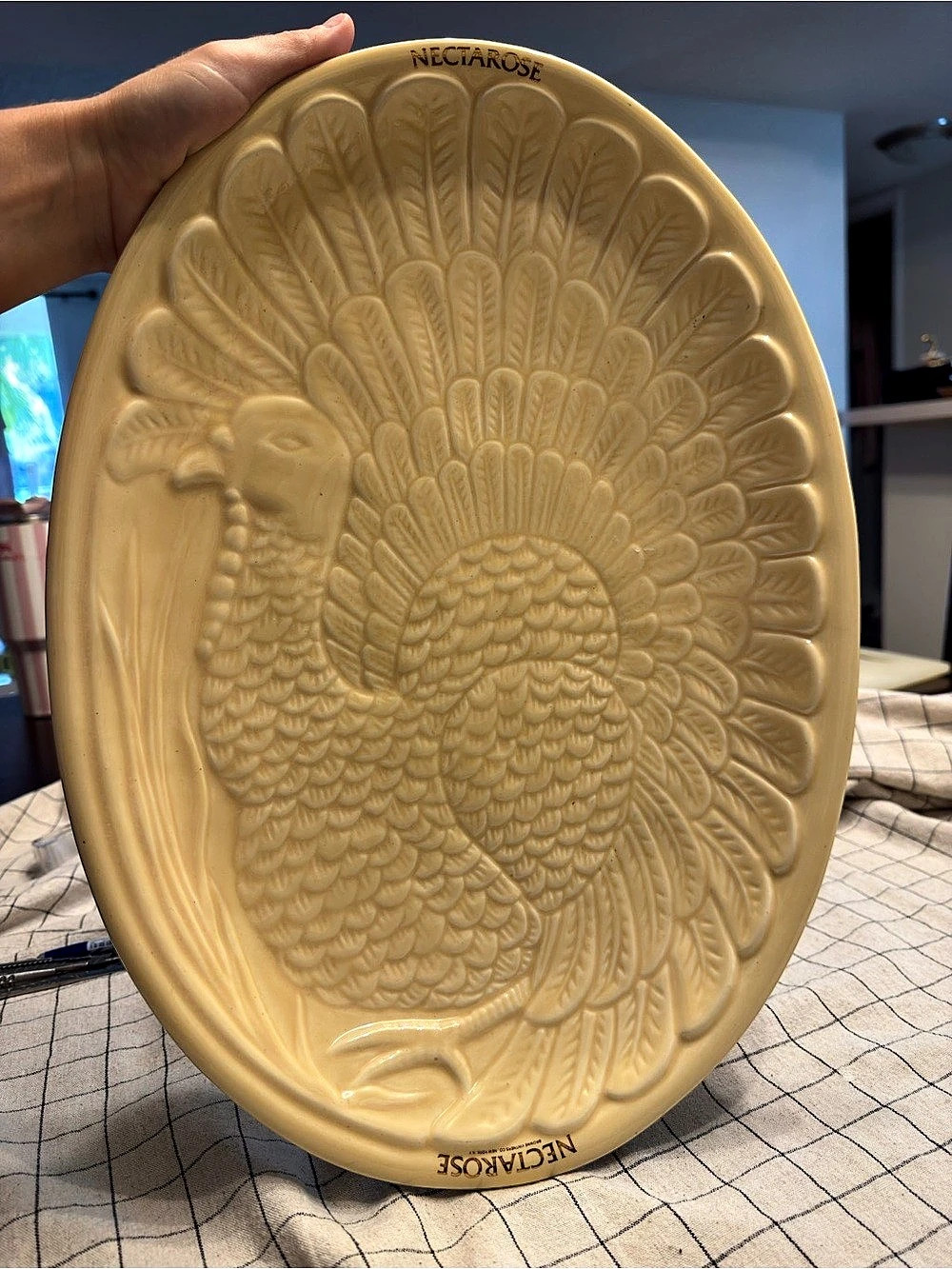 Vintage Nectarose Browne-Vintners Peacock Plate 🦚